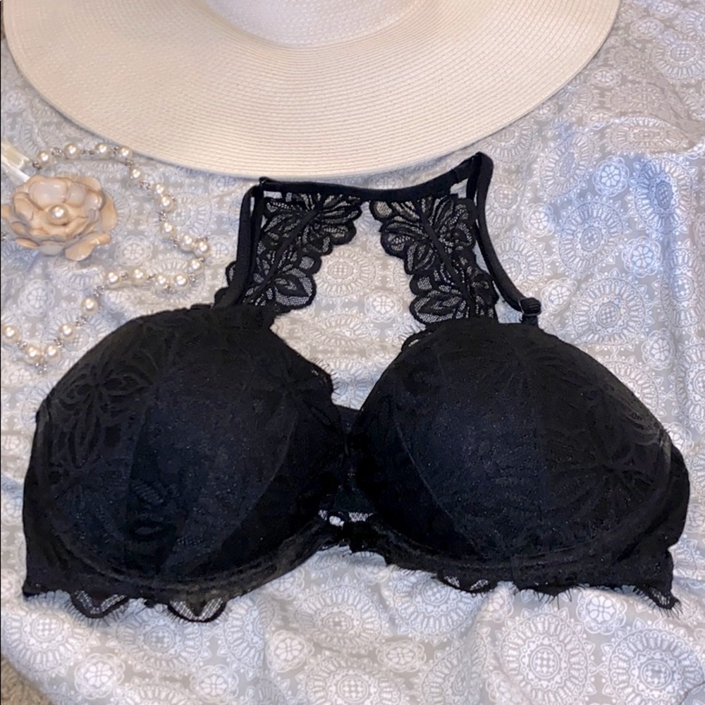 PINK Lace push up bra with lace backing